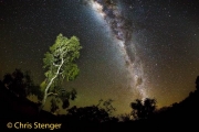 Milky way over the desert in Western Australia