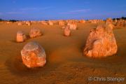 Sunset over The Pinnacles desert, Western Australia