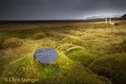 Historic graveyard in southern Iceland