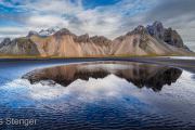 The famous mountain range of Vestrahorn The famous mountain range of Vestrahorn