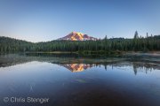 Sunrise over Mount Rainier and Reflection Lake, Mount Rainier National Park, Washington