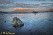 Coastal landscape on Vesteralen at low tide Coastal landscape on Vesteralen at low tide
