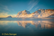 Beach at Utakleiv on the Lofoten. Beach at Utakleiv on the Lofoten.