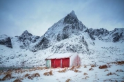 Winter landscape on the Lofoten